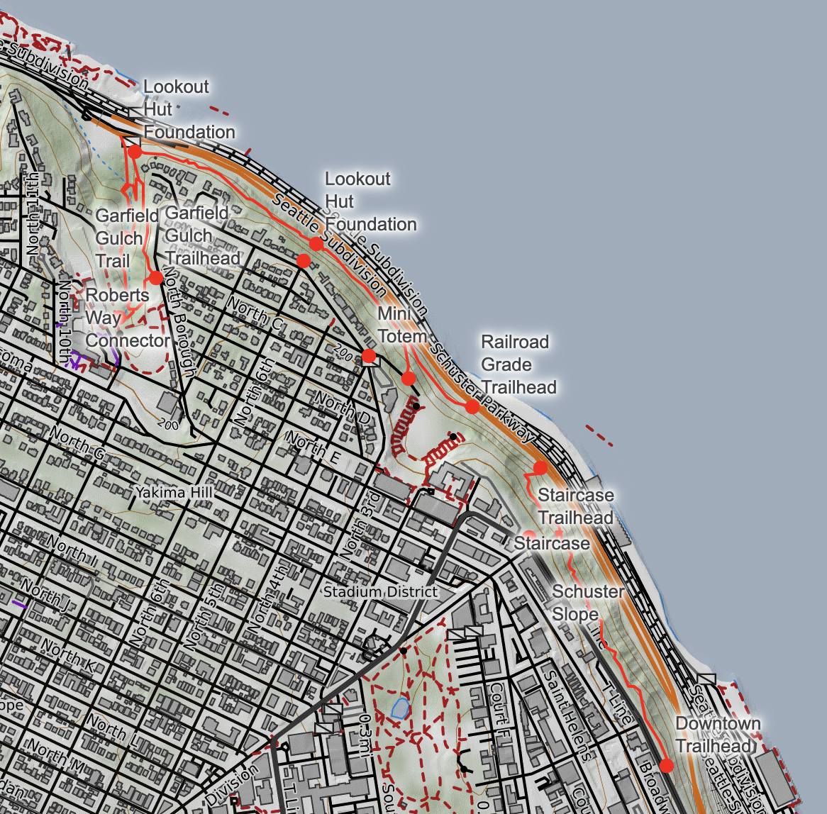 2024 Bayside Trails GPS map